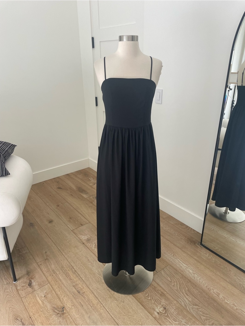 Goodthreads Black Spaghetti Strap Maxi Dress